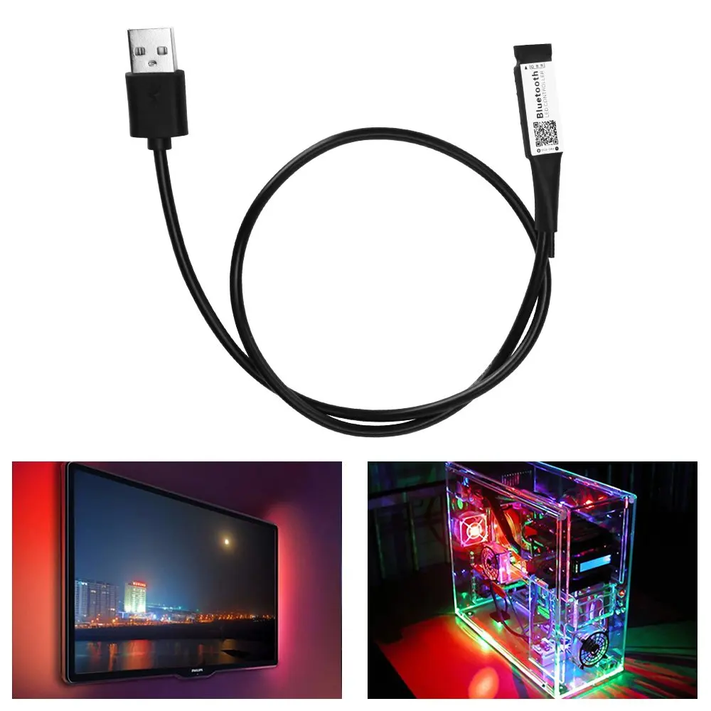 5V USB светодиодный RGB контроллер Bluetooth для ТВ задняя светильник полосы музыкальным