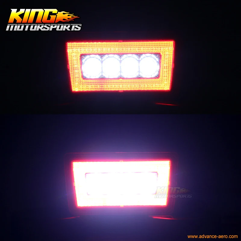 Дымчатые линзы F1 Стиль светодиодный задний фонарь 3 й тормозной резервный