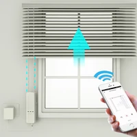 smart life app wifi wireless remote control tuya roller blinds curtain shade shutters chain window smart blind motor