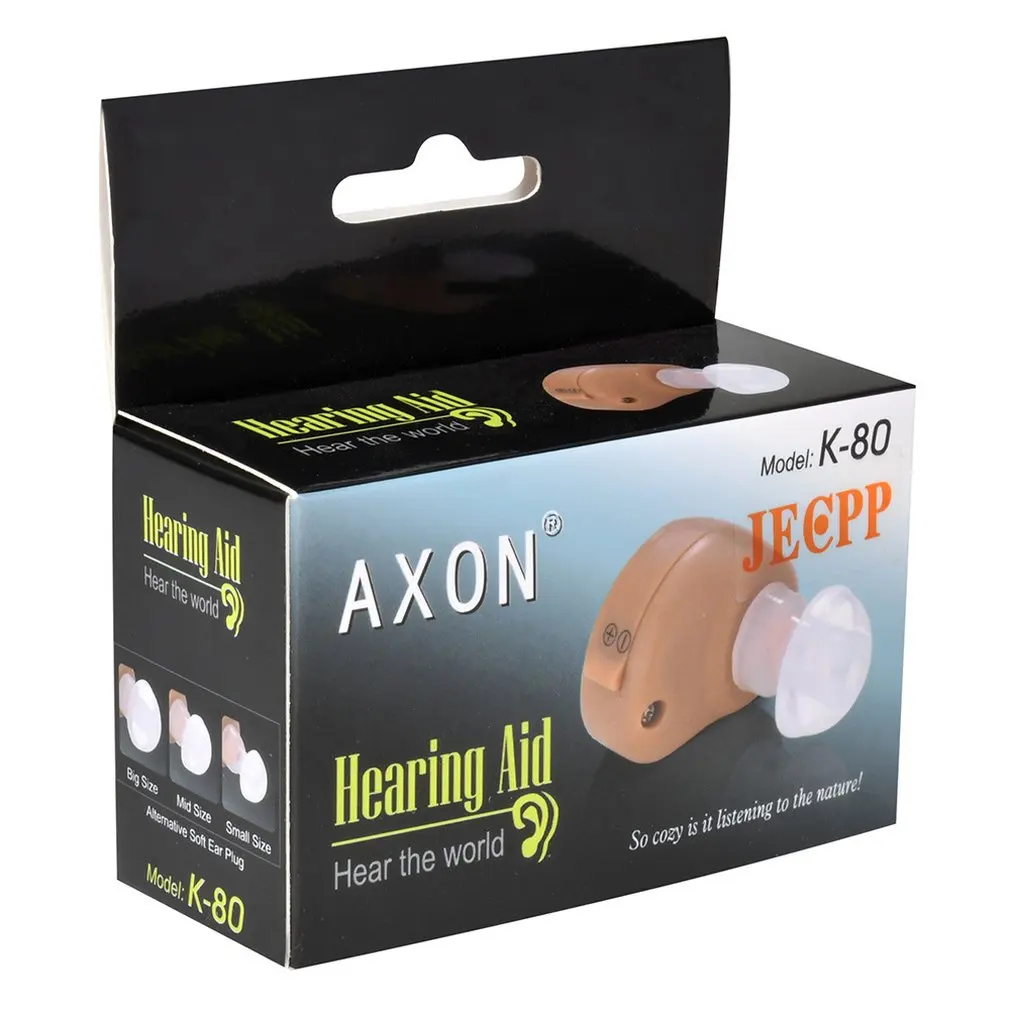 Слуховой аппарат усилитель звука голосовой громкости ушной инструмент мини для