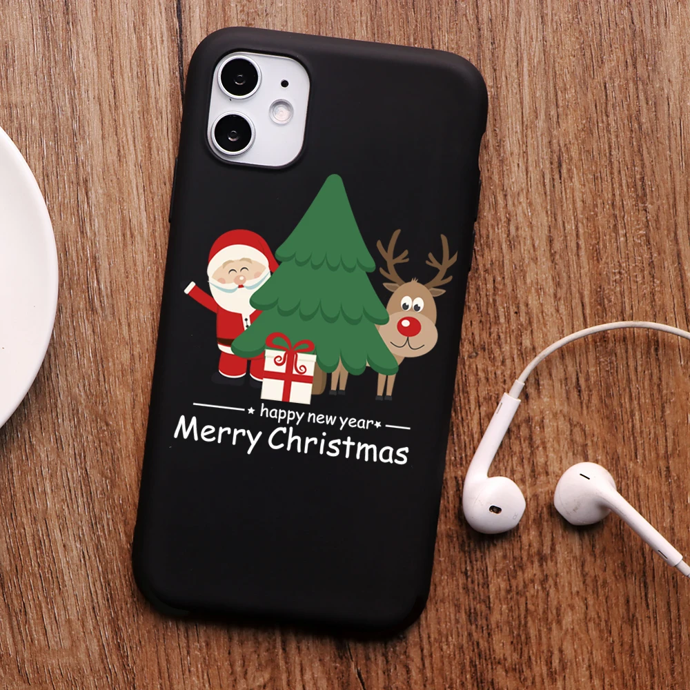 

PUNQZY Merry Christmas Santa Claus Case For Samsung Galaxy A50 A70 S20 S10 S11 S9 S8 PLUS A50S S20U Christmas Tree Soft TPU Case