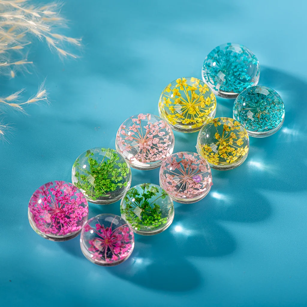 15 18 мм 5 шт ручной работы цветок стеклянные бусины набор для DIY серьги браслет