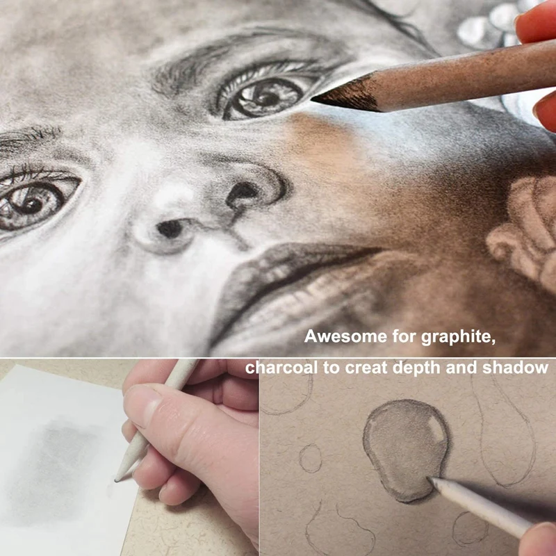 

Stump Set Art Blender with Sketch Sandpaper Sharpener Pencil Extension Tool Drawing Rubber elements Drawing Tool Set