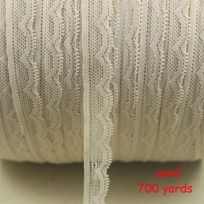 sand 10 yards 10 ярдов/партия 14 мм эластичное тянущееся кружево обруч/одежды/одежда кружевные аксессуары свадебное украшение из ткани кружевная ткань с широкой отделкой - Цвет: sand 10 yards