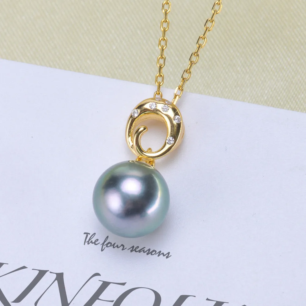 

1PCS Pearl Tray End Cap S925 Sterling Silver Bead Caps Clasps Clip Fitting Round Beads Pendants DIY Necklace Findings