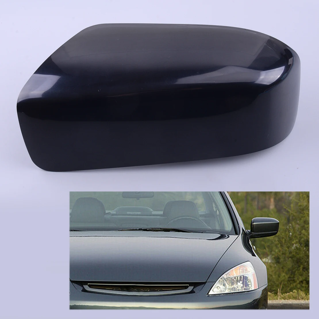 Глянцевая черная крышка автомобильного зеркала заднего вида из АБС-пластика с