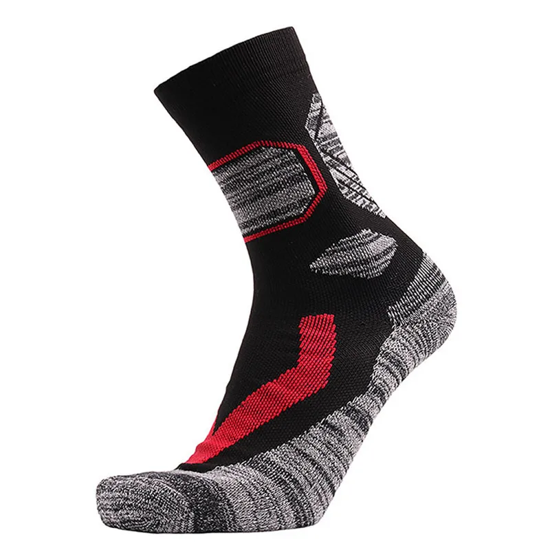 

1Pair Men Outdoor Sports Socks Winter Thicken Warm Towel Bottom Cushion Mid Calf Cotton Sock for Skiing Skating Climbing Hiking