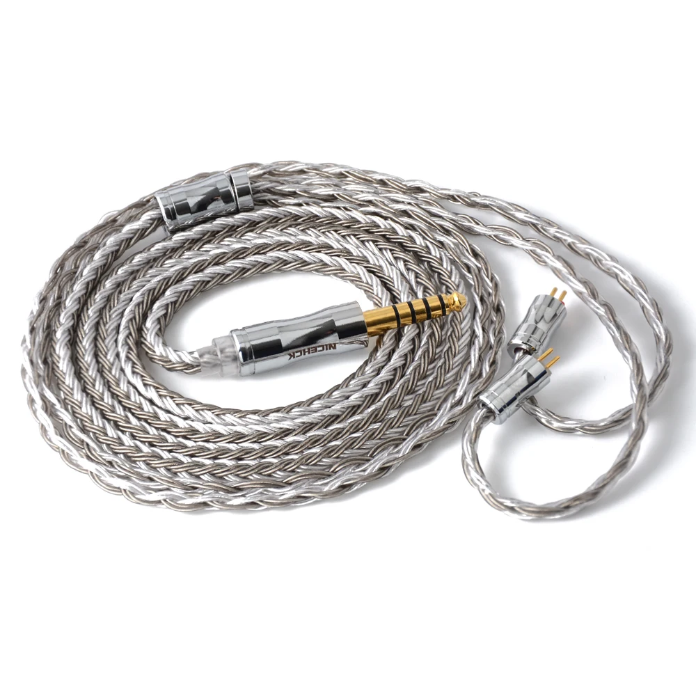 NICEHCK C16-4 16 Core посеребренный кабель 3,5/2,5/4,4 мм разъем MMCX/2Pin/NX7/QDC разъем для TRNV90 KZZSX TFZ QDC NX7/DB3 BL-03