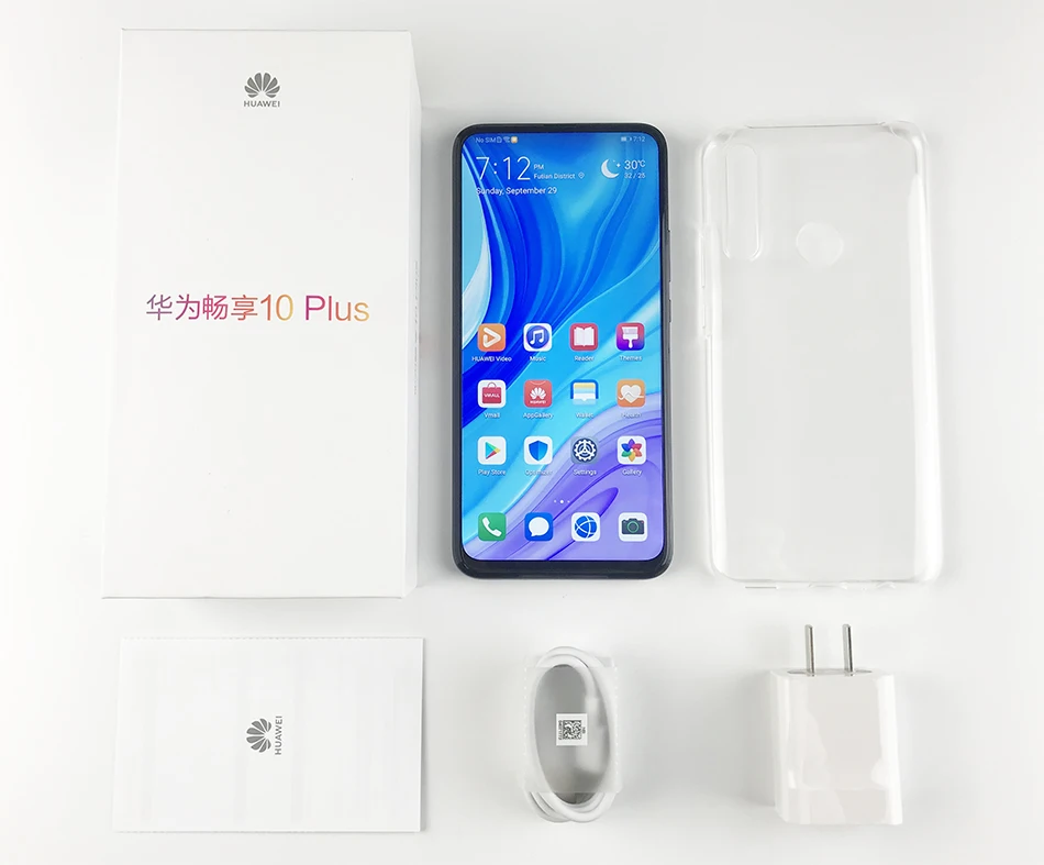 Huawei Enjoy 10 plus, 4 Гб, 128 ГБ, мобильный телефон, 6,59 дюймов, Android 9,1, Kirin 710F, Восьмиядерный, 48мп, с тройным объективом, смартфон, 4000 мАч, мобильный телефон