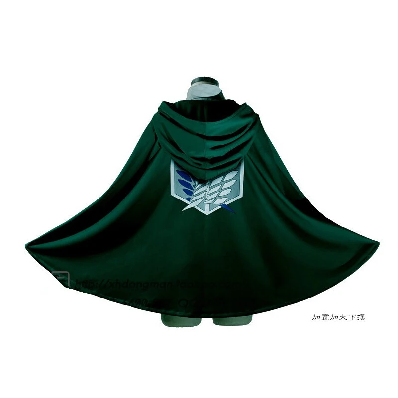 

Anime Attack on Titan Cosplay LeviAckerman Cape cloak Scout Regiment costume Halloween carnival costume for mens women