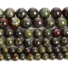 Бусины из натурального камня, браслет с драконом и кровью, незакрепленные Круглые бусины для изготовления ювелирных изделий, аксессуары для рукоделия, 4681012 мм