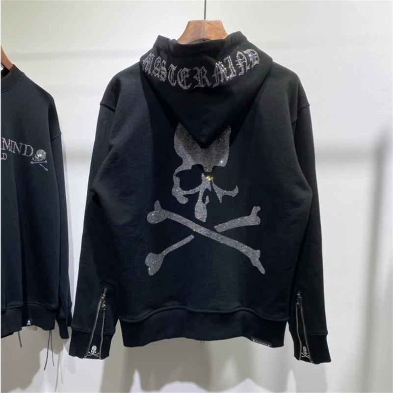 

Толстовка с капюшоном 2021FW для мужчин и женщин, высококачественные толстовки на молнии, махровая ткань без пыли, пуловер с принтом в виде чер...