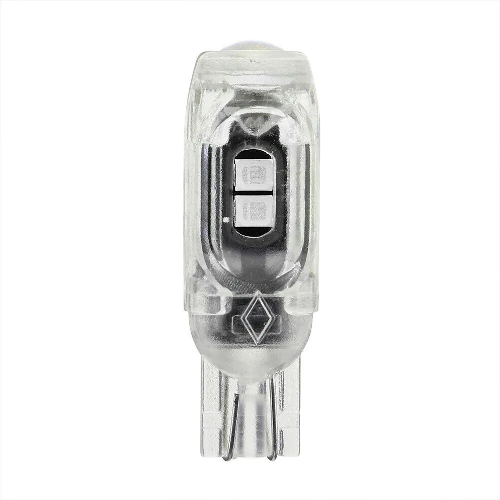 

10pcs Bulbs Lamp T10 License Plate Light Luggage Reading 5 SMD Side Blue