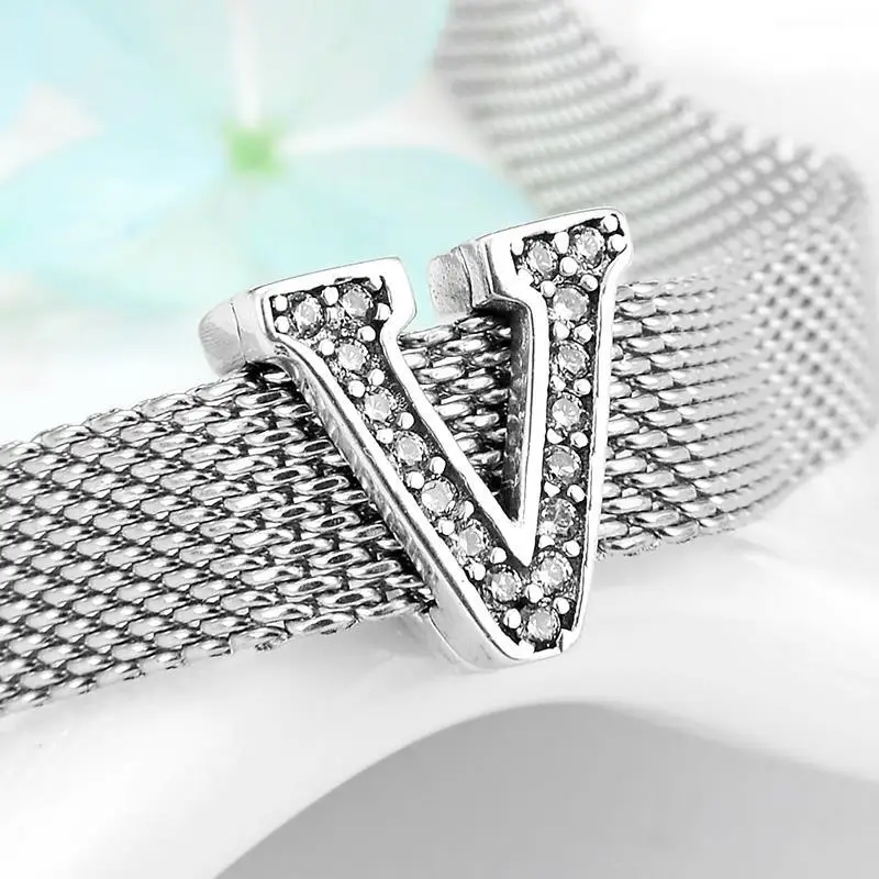 Квадратные подвески из стерлингового серебра 925 пробы клипсы бусины подходят для