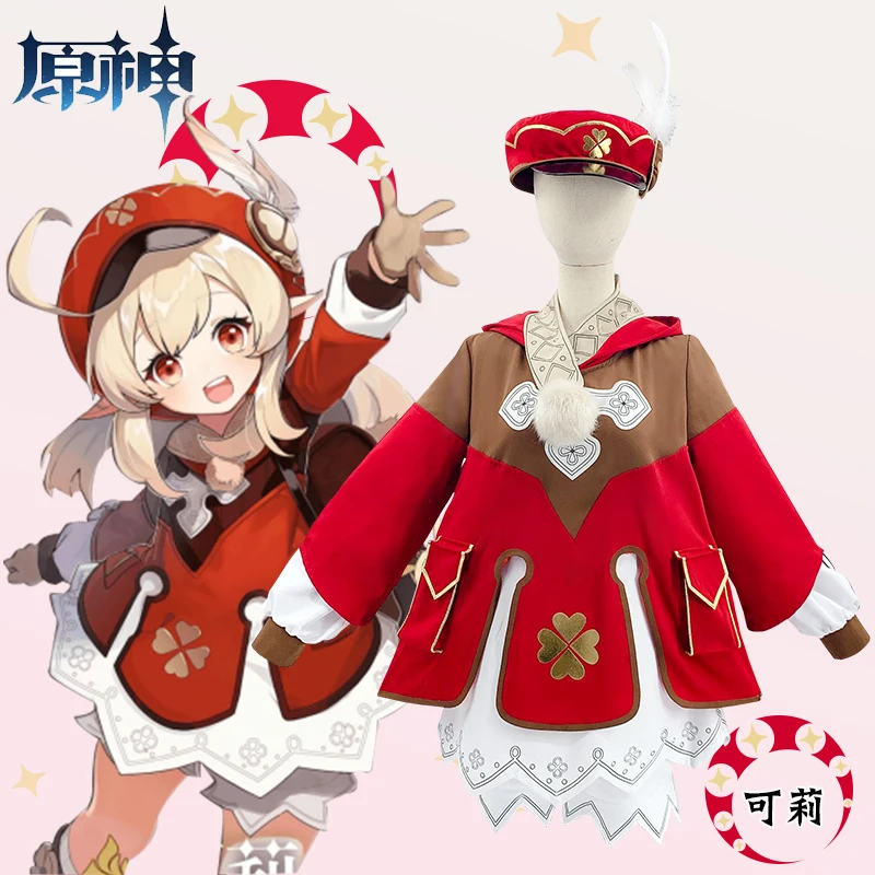 

2020 New Arrival Game Genshin Impact Klee Cute Cosplay Costume Klee New Outfit