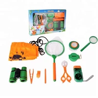 outdoor exploration insect net adventure insect catching kit set children educational science optical equipment activities t3ea