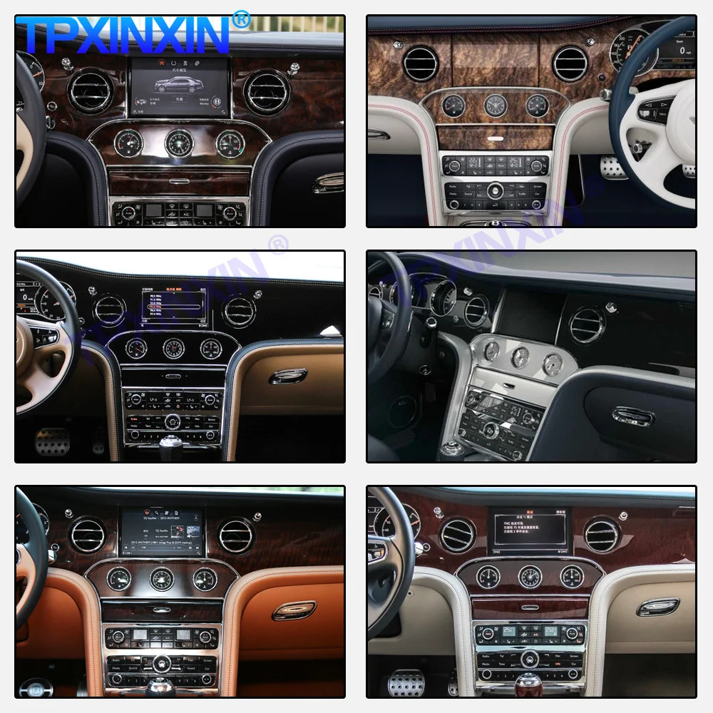 

Tesla Vertical Screen Android 10 PX6 Car Radio For Bentley Mulsanne Multimedia Video Player Navigation GPS Accessories Auto 2din