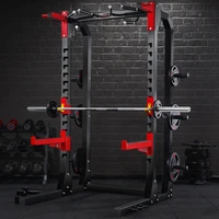 home multifunctional smith machine squat rack bench press barbell rack gantry fitness squat device comprehensive training device