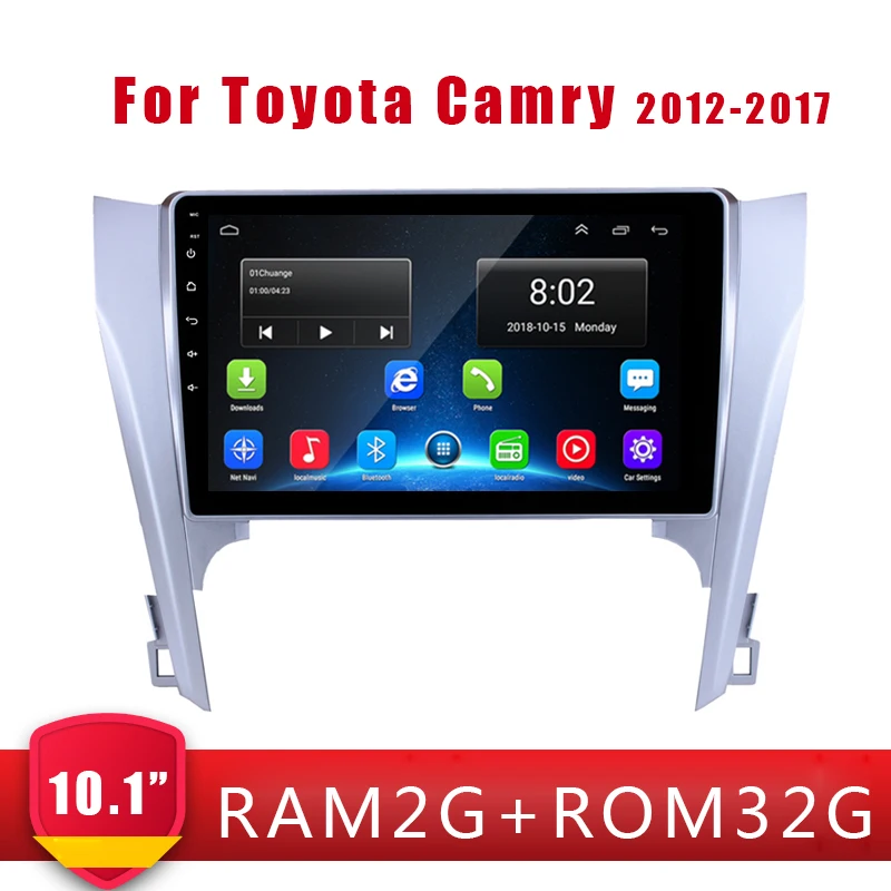 Автомагнитола 2 din + 32 ГБ 10 1 дюйма Android 9 для Toyota Camry 8 50 55 2012-2017 мультимедийный