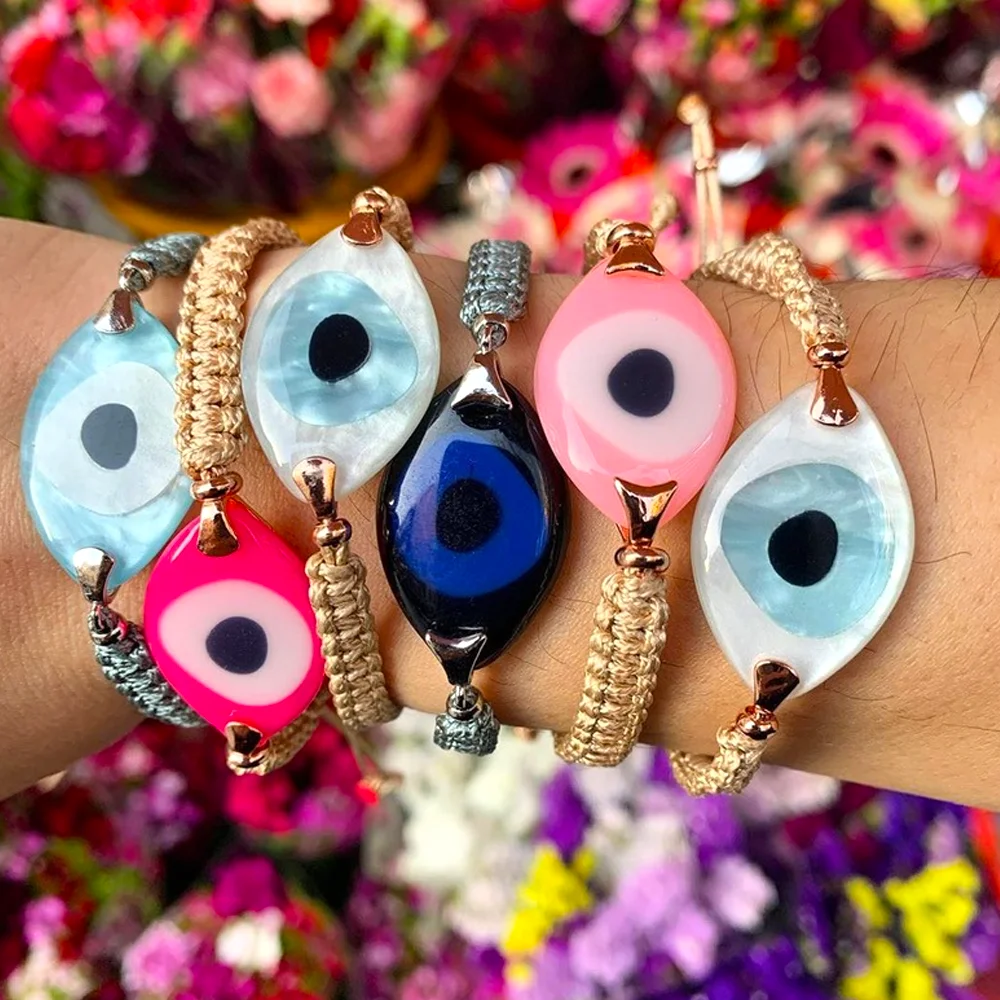 

Go2boho Turkish Evil Eye Bracelet For Women Jewelry Trendy Lucky Eye Jewellery Friendship Gift Pulsera Braided Bracelets