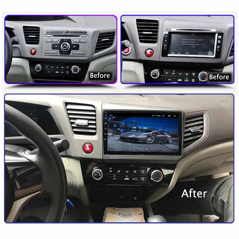 Автомобильная Мультимедийная система Wanqi 9 дюймов Android GPS навигатор для Honda Civic 2012