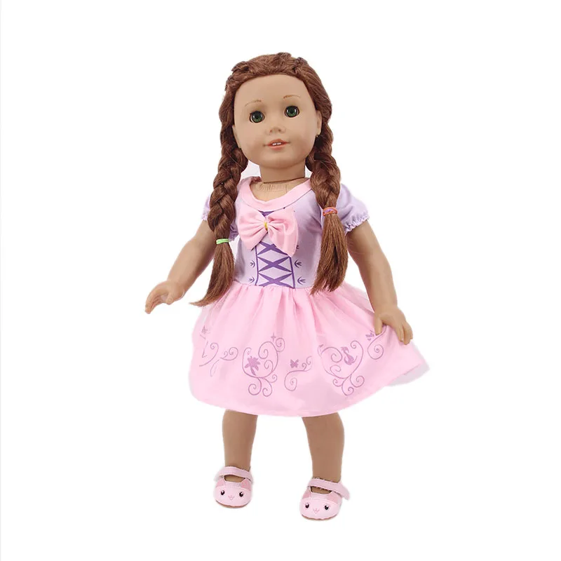 Милое платье принцессы для девочек размер 18 дюймов 43 см подарок на день рождения |