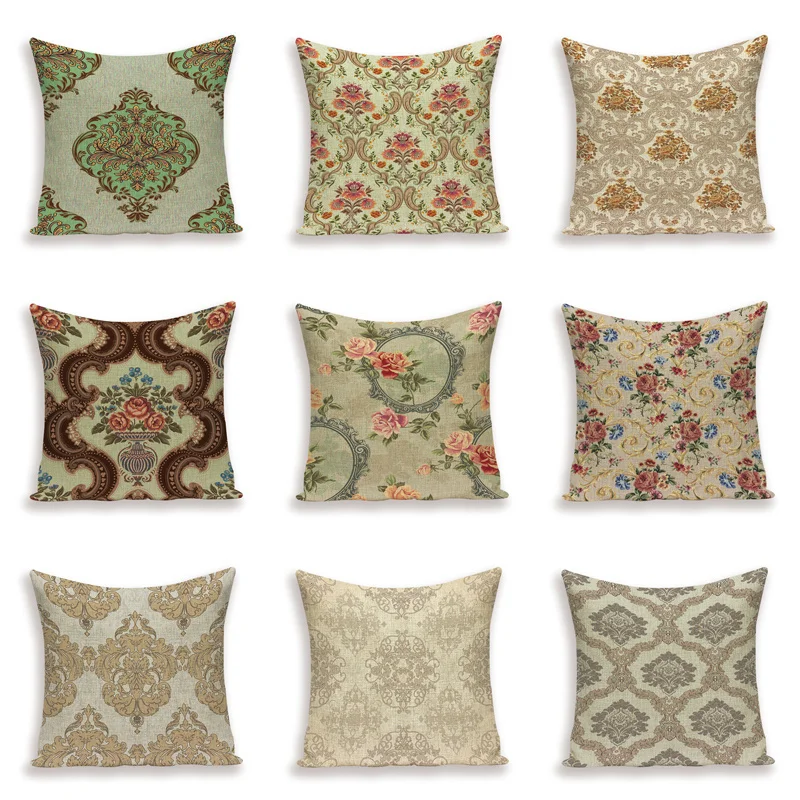 

Цветочный чехол с растениями, декоративная подушка для дома, наволочки, подушка для гостиной, кровать, декоративный диван, льняной чехол для...