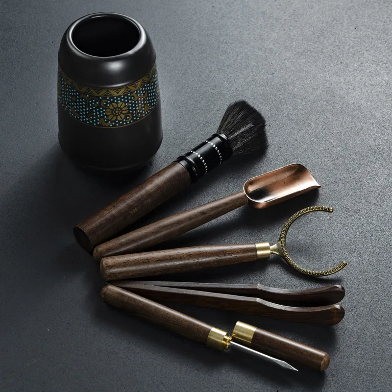 Керамическая чайная утварь церемония набор Шесть джентльменов художественное