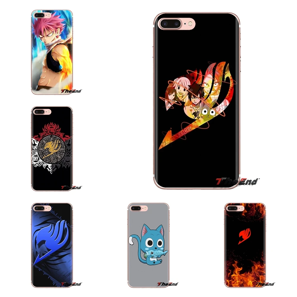 Для samsung Galaxy S3 S4 S5 мини S6 S7 край S8 S9 S10 Plus Note 3 4 5 8 9 прозрачные мягкие чехлы Fairy Tail |