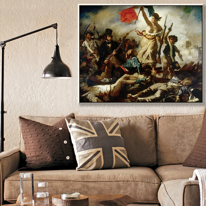The Freedom Guide People by Artist Юджин делакроix the Classic Arts жавр коллекция холст печать живопись