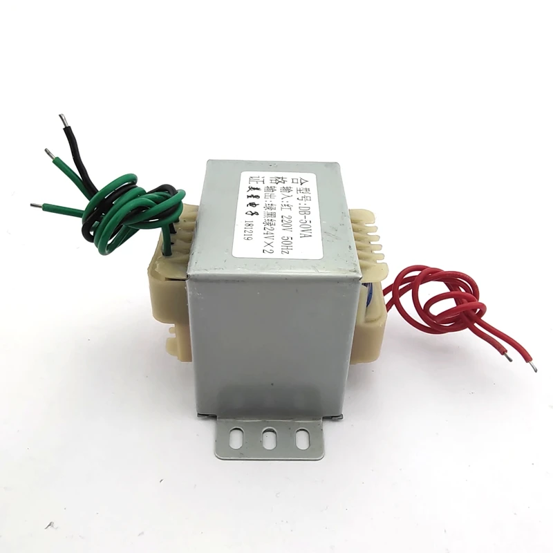 EI66 силовой трансформатор 50W 220V двойной 24V 1A 24V* 2 24V-0-24V можно использовать как одиночный 48V