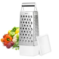 stainless steel 4 sided kitchen box grater food grater vegetable fruit potato chopper cheese grinder