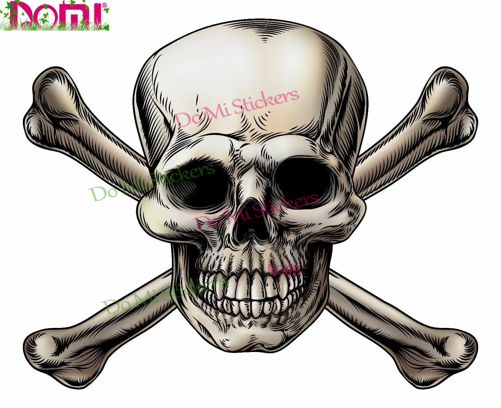 

Skull Skeleton Vinyl Decal Sticker Window Crash Wall Die Cutting