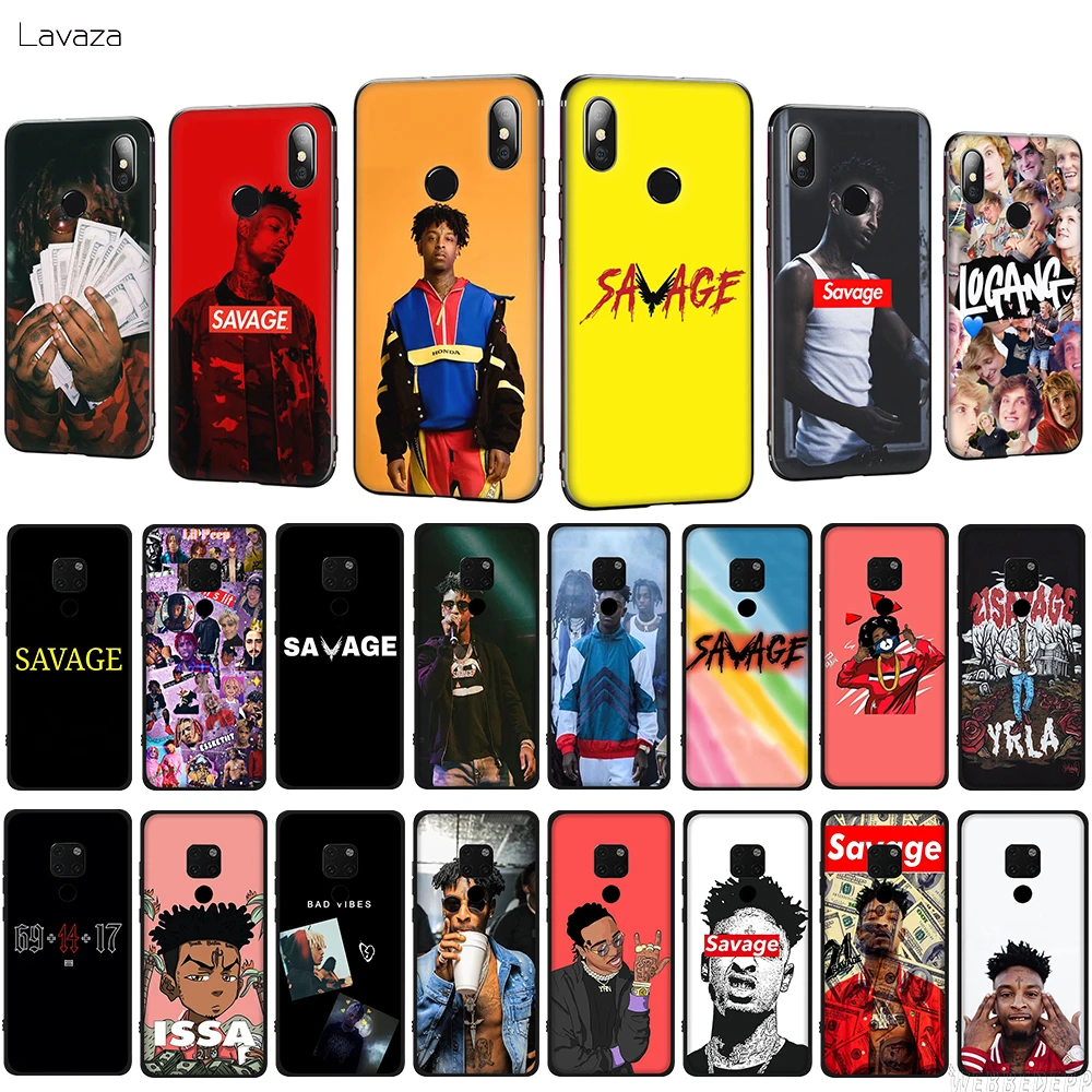 Мягкий ТПУ чехол Lavaza 21 Savage для телефона Huawei Honor View 20 Pro Mate 10 30 Lite Pro|Бамперы| |