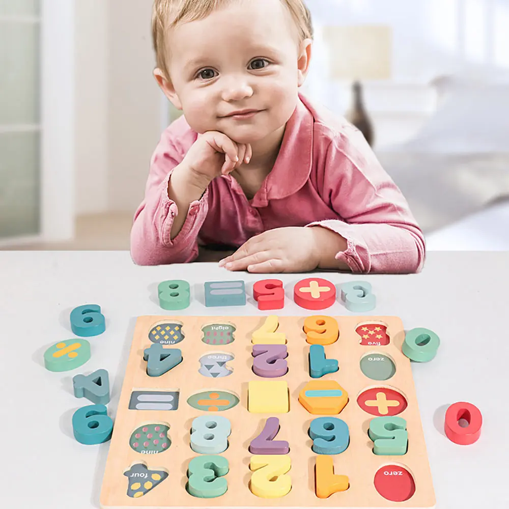 

Ppuzzle Digital Wooden Toys Early Learning Jigsaw Letter Alphabet Number Puzzle Preschool Educational Baby Toys For Children