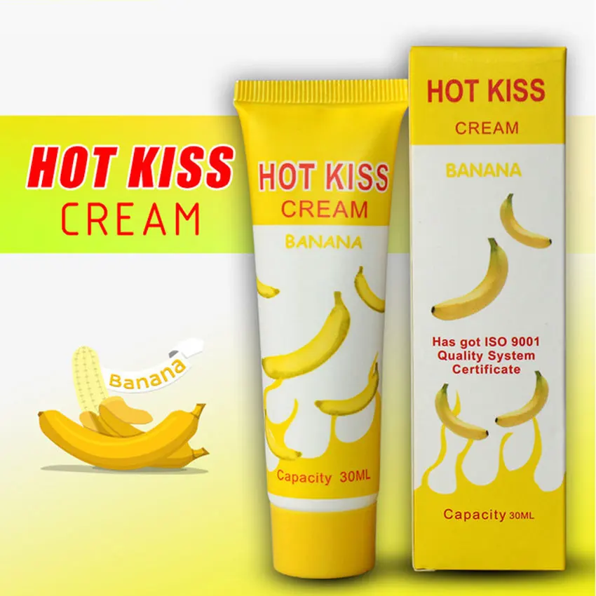 

New 1PCS 30ml Banana Taste Safer Lubricating Oil Edible Lubricant Body Lubricating Oil Male Female Deodorants Cream