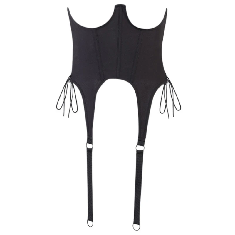 

Женское бюстье, сексуальный наряд, женская одежда, бюстье, сексуальный винтажный короткий корсет с открытой спиной, Женский Топ для плявече...