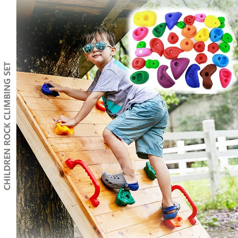 32 шт. взрослые детские держатели для скалолазания настенные/деревянные