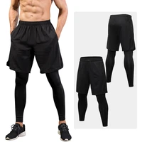 lovmove compression pants with pocket men running pants gym trousers male tights sports fitness quick dry sweatpants men legging
