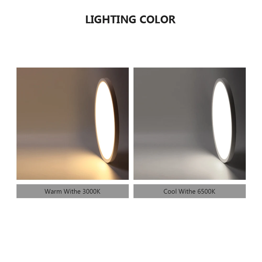 

Modern LED Ceiling Light 9W 12W 18W 24W 36W 38W AC 85-265V Kitchen Bedroom Bathroom Lamps Ultrathin Surface Mounted Ceiling Lamp