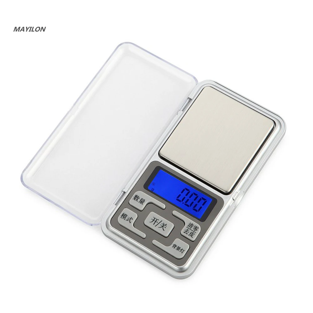

100g/200g/500g High Precision Digital Kitchen Scale Jewelry Gold Balance Weight Gram LCD Pocket Weighting Electronic Scales