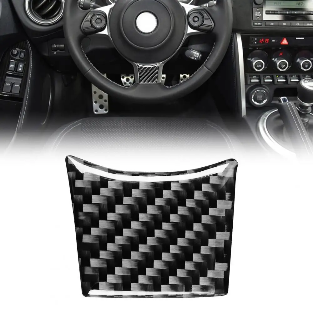 

Wheel Frame Cover Compact Self-adhesive Carbon Fiber Steering Wheel Lower Sticker Trim for Toyota 86 2017-2019 Accessories