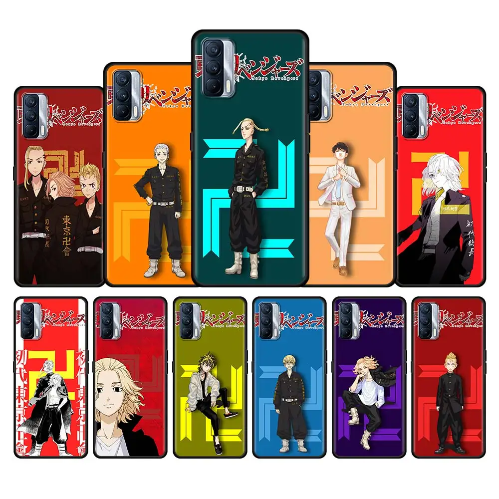

Tokyo Revengers Phone Case For Google Pixel 4a 5 4 XL Soft TPU Cover Realme XT X50 X7 Q2 Pro V13 Q2i V15 GT Neo Black Shell