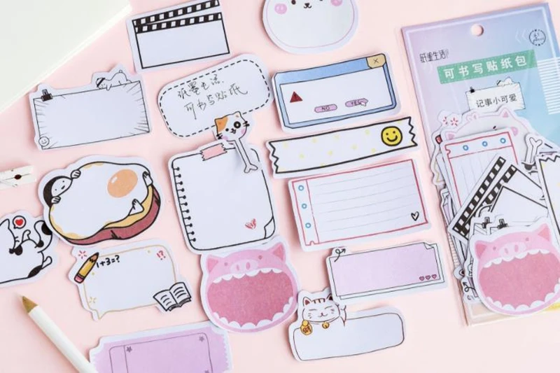 45 шт./упак. Kawaii канцелярские наклейки старой жизни дневник планировщик декоративные мобильный наклейки сделай сам дневник альбом журнал прикрепить ярлык - Цвет: Cute little note