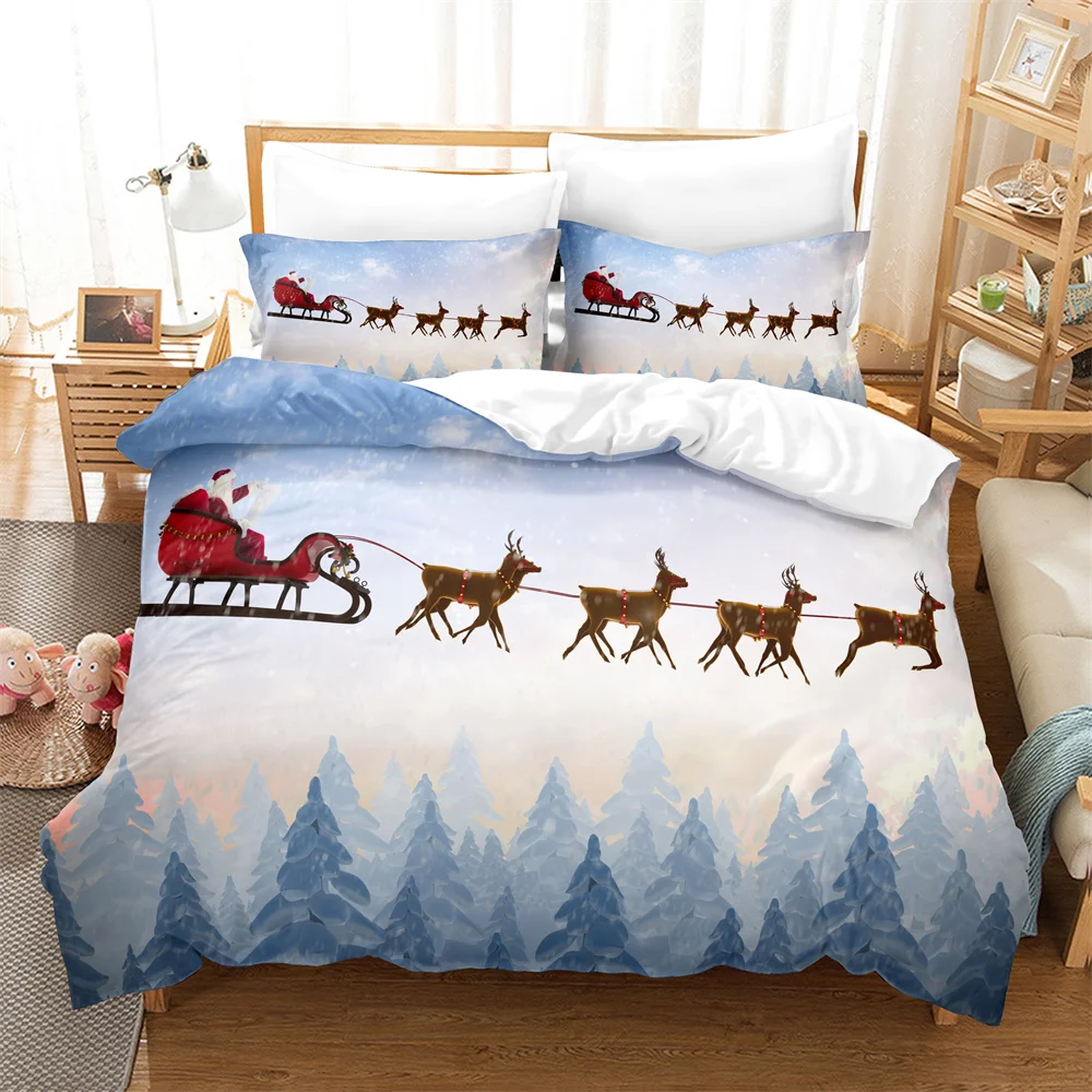 

3D Christmas Bedding Set Queen Bedding Duvet Cover Set Bedding Set Bed Cover Cotton Queen Bedroom Bed Cover Set Bed Set Bedding