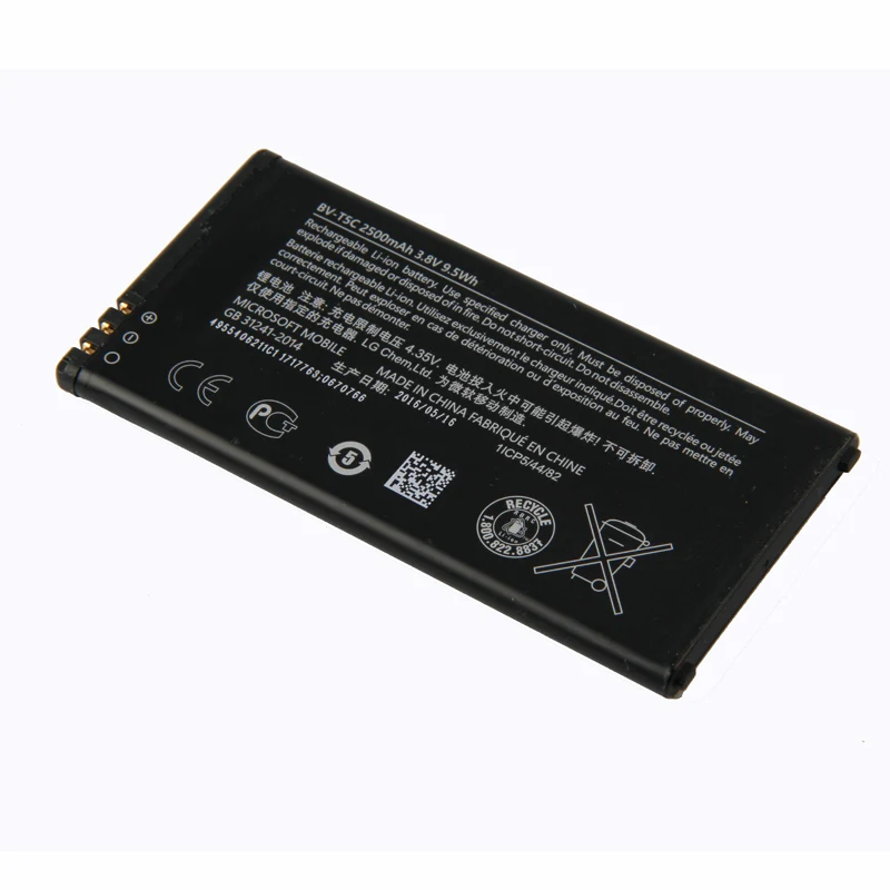 Оригинальный аккумулятор для телефона Nokia Lumia 640 RM 1113 1073 Dual 1077 BVT5C 2500