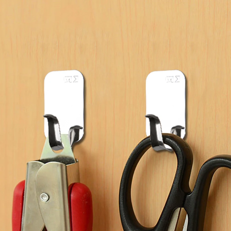 3 шт./компл. крючок без гвоздей клей для кухонной настенной двери держатель из