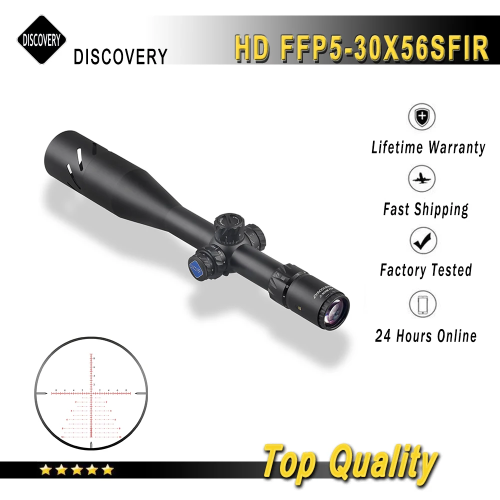Винтовочный прицел Discovery HD 5 30X56SFIR FFP с первым фокусным расстоянием трубка 34 мм
