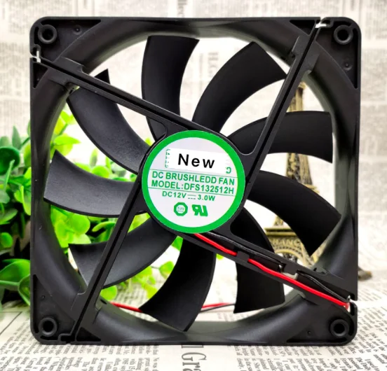 

For Emacro For Young Lin DFS132512H DC 12V 3.00W 135x135x25mm 2-wire Server Cooling Fan