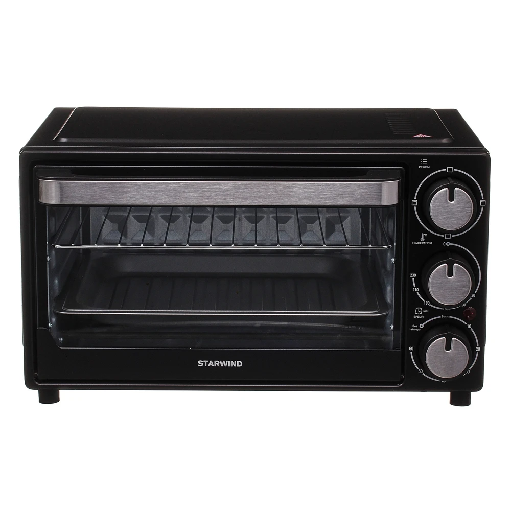Mini oven Starwind SMO2001 1300W black electric appliance kitchen high-temperature cooking stove | Бытовая техника